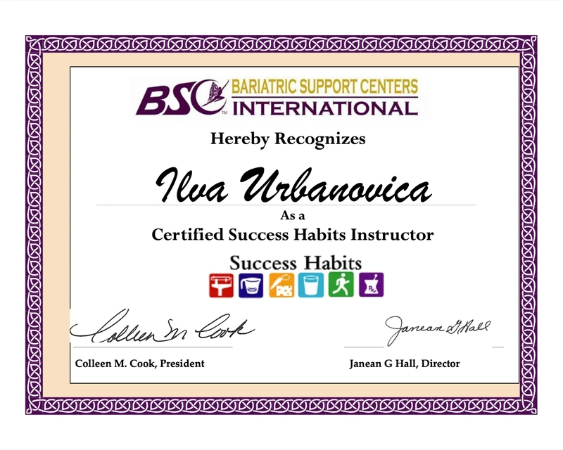 BARIATRIC PATIENT SUCCESS HABITS BARIATRIC PATIENT SUCCESS HABITS