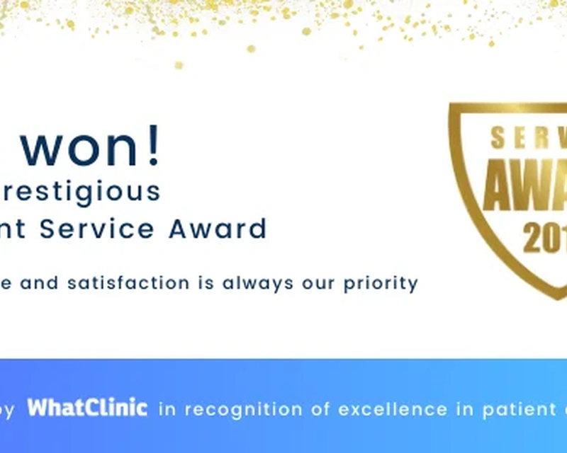 PATIENT SERVICE AWARD 2019 FROM WHATCLINIC.COM PATIENT SERVICE AWARD 2019 FROM WHATCLINIC.COM